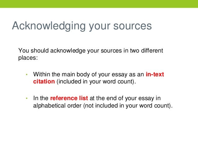 harvard referencing in essay