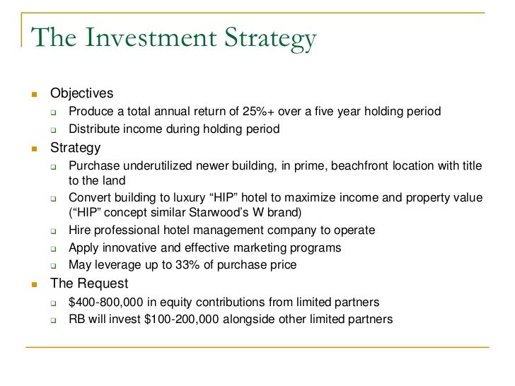 investment proposal