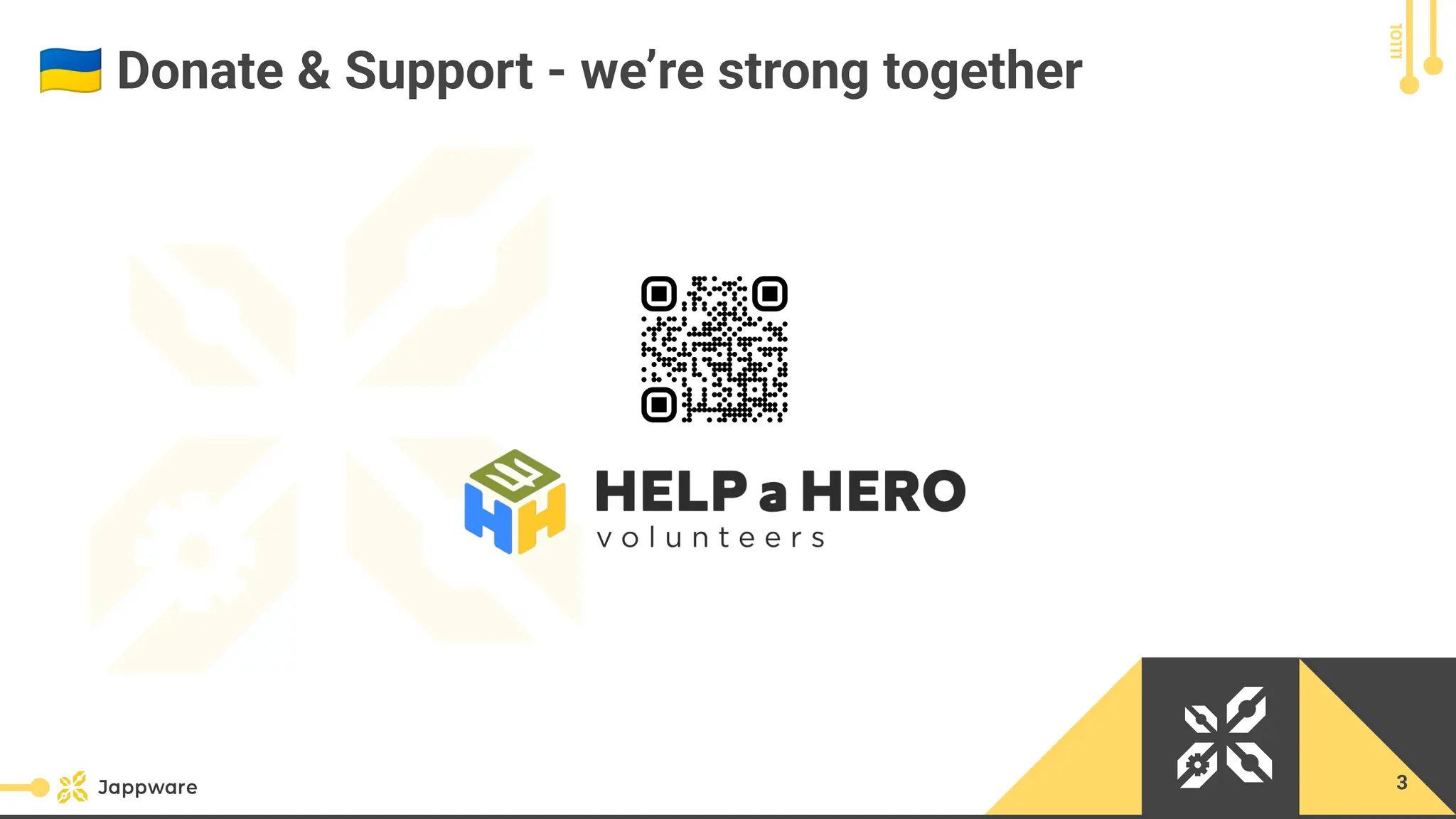 10111
󰑒 Donate &amp; Support - we’re strong together
3
 