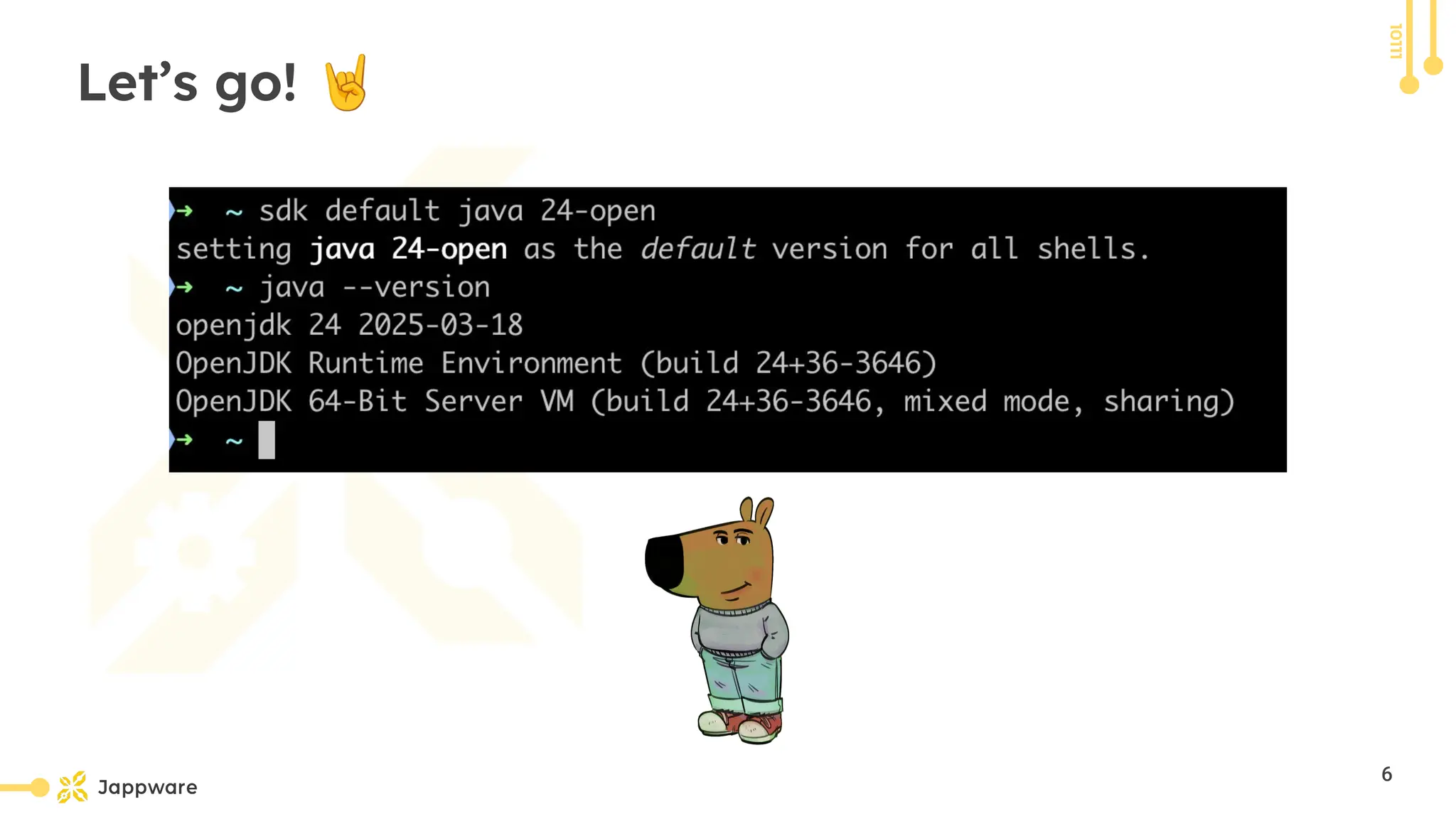 10111
Let’s go! 🤘
6
 