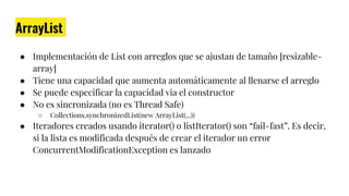 Java Collection Framework: lo que todo Java Dev debe conocer | PPTX