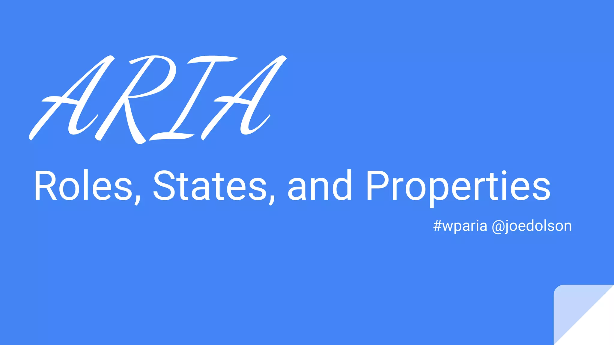 Aria Functions List – Aria List Roles – ATLG
