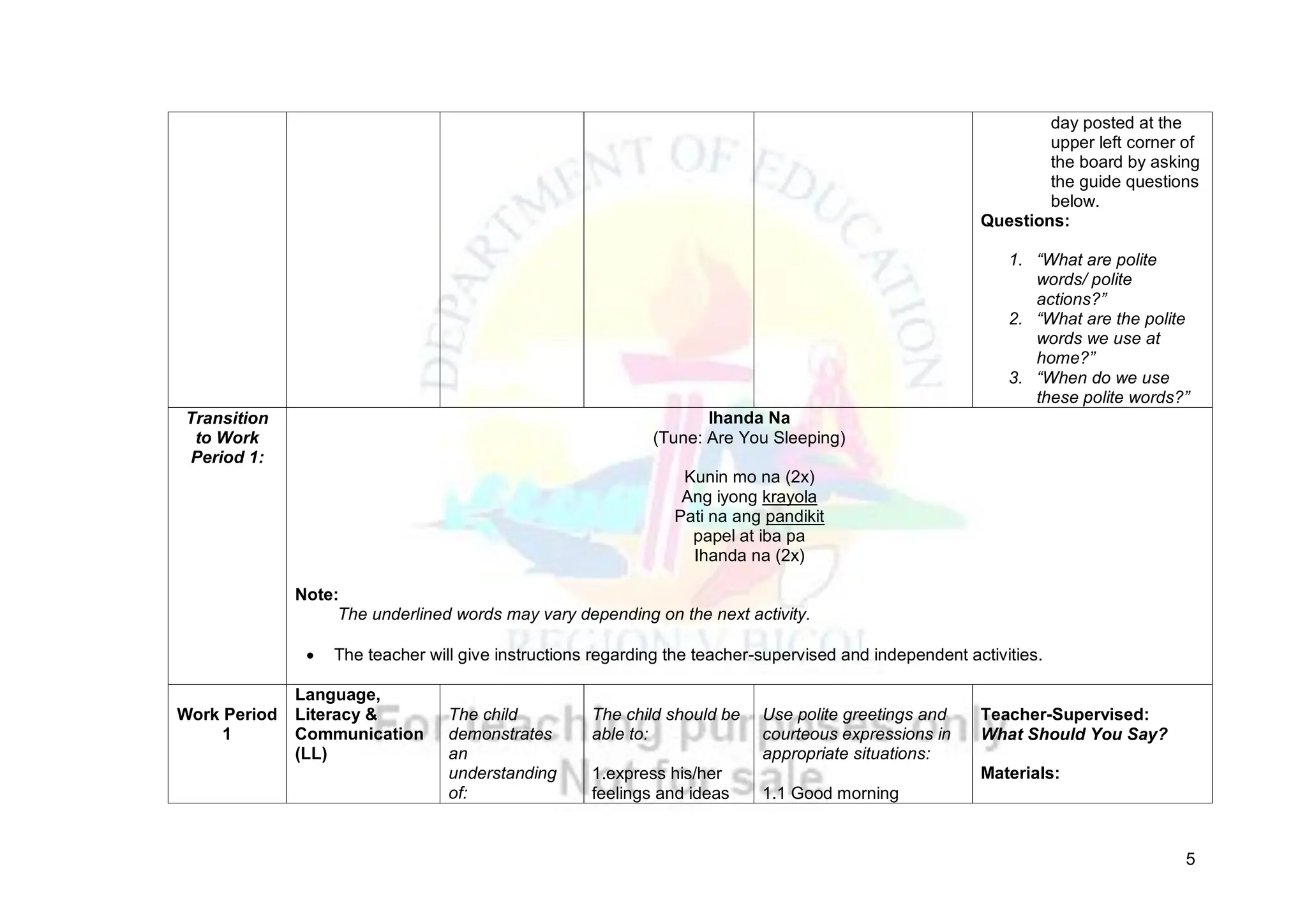 Copy of kindergarten daily lesson plan week 12 pdf