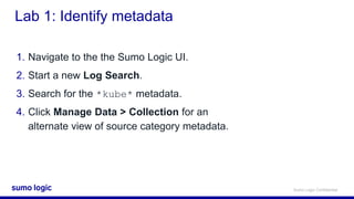 Sumo Logic Cert Jam - Advanced Metrics with Kubernetes | PPTX