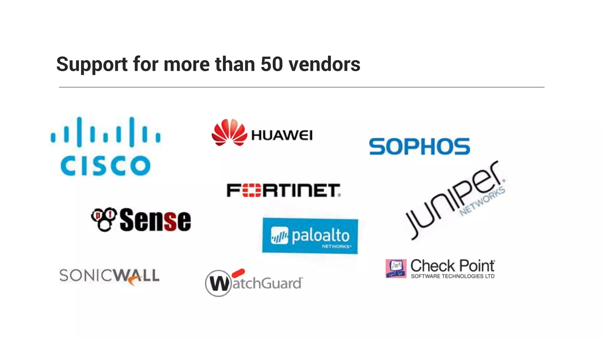 Support for more than 50 vendors
 