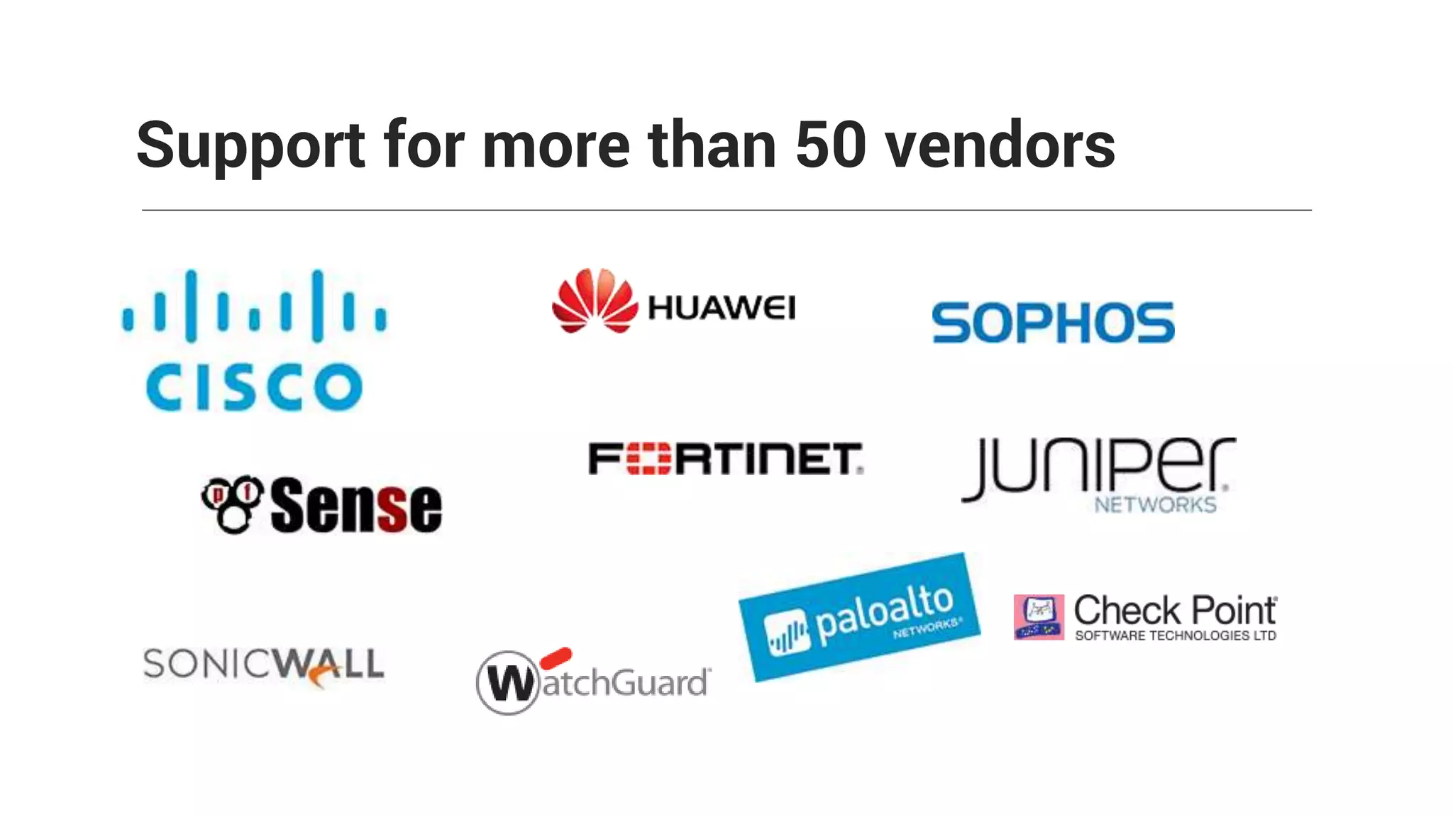 Support for more than 50 vendors
 