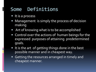Principles and Practices of Management Sys | PPT