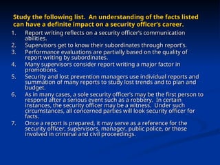 LOGBOOK RECORDING for security personnel.ppt