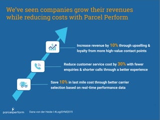 1. Big data is real but not scary.
See it as an opportunity for logistics.
2. Even if you can not yet make sense of
your d...