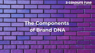 The Components
of Brand DNA
 