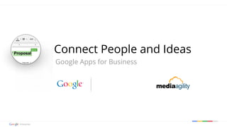 Google confidential | Do not distribute
Connect People and Ideas
Google Apps for Work
Speaker Name
Title
 