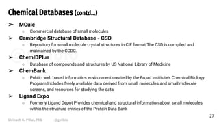 Cif Structural Database Mining Small Molecules for Drug Discovery | PDF