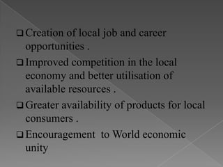 Number of countries in which the firm has operations of various sorts 