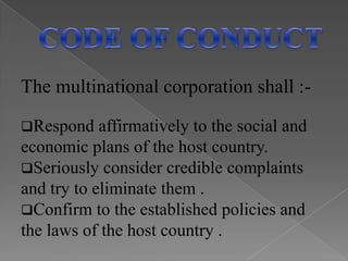 Proportion of foreign employees, managers, 	stockholders