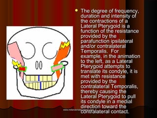  The degree of frequency,The degree of frequency,
duration and intensity ofduration and intensity of
the contractions of ...