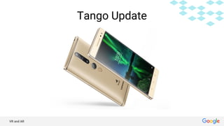 VR and AR
Tango Update
 