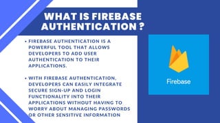 Firebase Pdf Presentation of notes app using Firebase | PDF