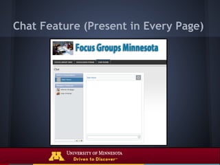 Chat Feature (Present in Every Page)
 