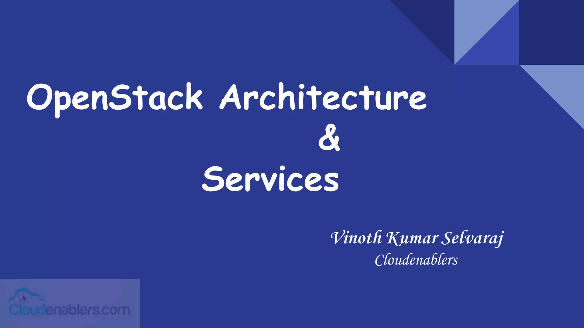 OpenStack architecture and services | PPTX