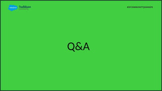 Q&A
#SFCOMMUNITYJHANGPK
 