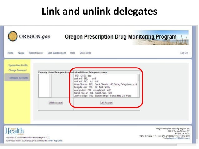 OR PDMP Program Details 2014