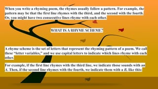 Variable Rhyme Science Exploring Slam Poetry, Rhyme Schemes, and Academic Analysis Techniques ...