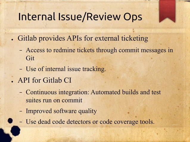 Overview of Gitlab usage | PDF