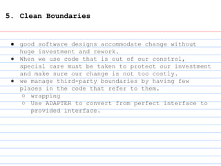 Clean code: understanding Boundaries and Unit Tests | PDF