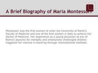 Maria Montessori, Biography & Facts