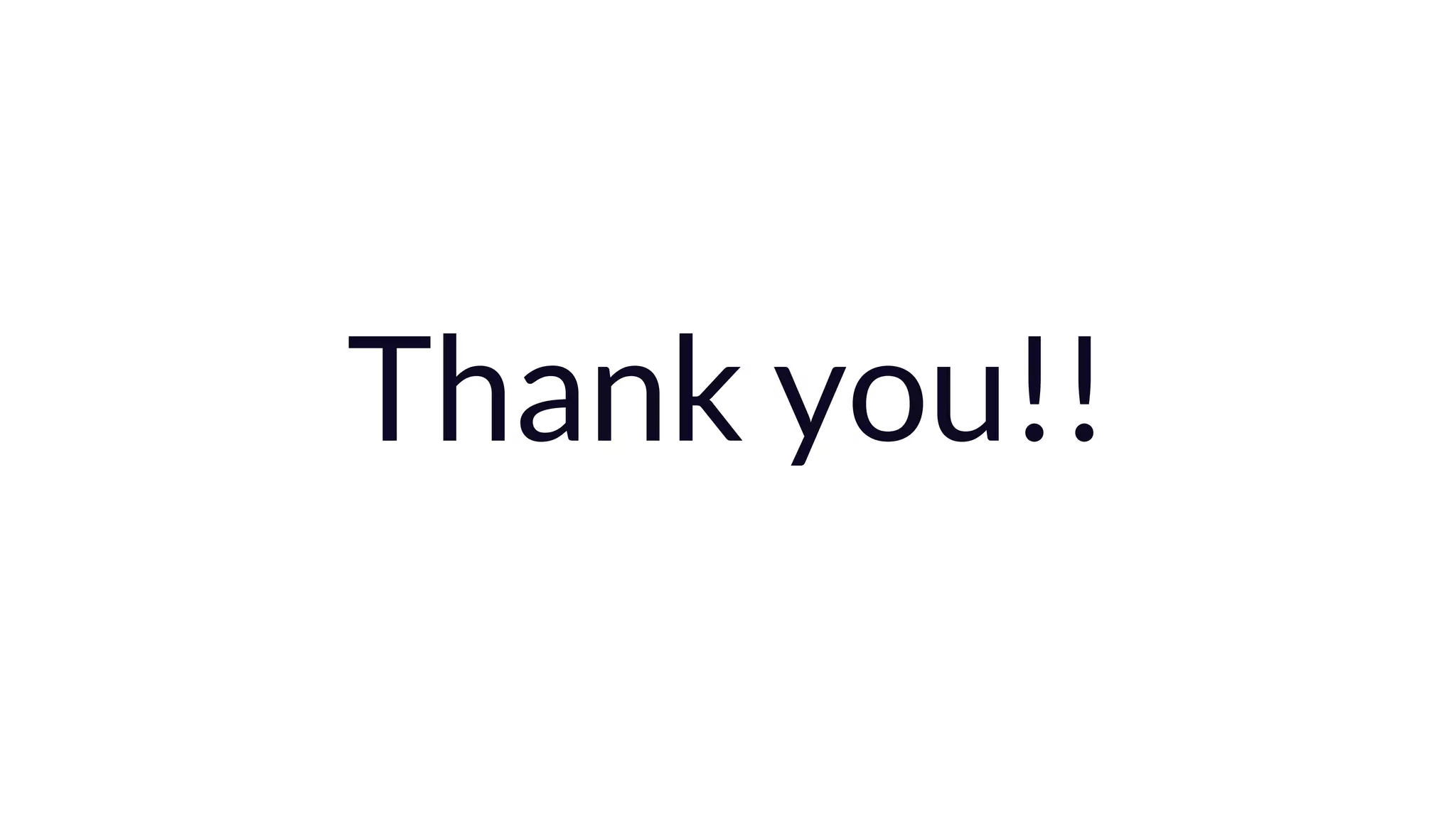 Thank you!!
 