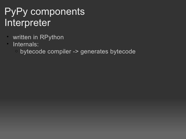 a quick Introduction to PyPy