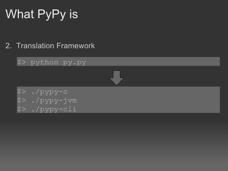 a quick Introduction to PyPy