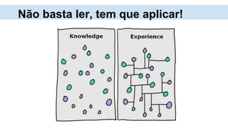 Não basta ler, tem que aplicar!
 