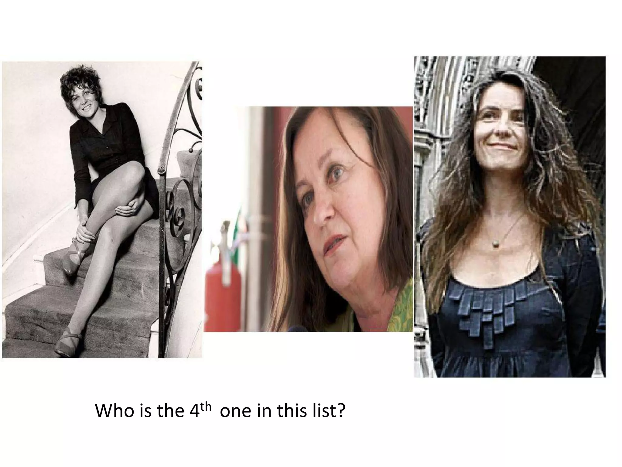 Who is the 4th  one in this list?