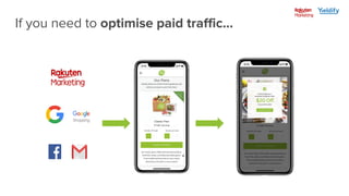 Lead
capture
Conversion Average
Spend
Lifetime
value
If you need to optimise paid traffic...
 