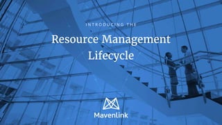 I N T R O D U C I N G T H E
Resource Management
Lifecycle
 