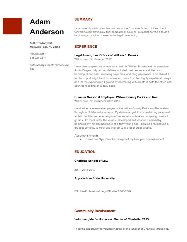standard resume