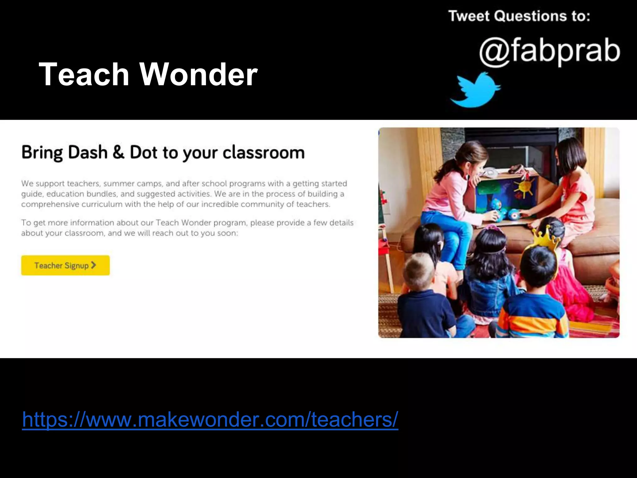 Teach Wonder
https://www.makewonder.com/teachers/
 