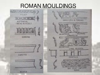 ROMAN MOULDINGS
 