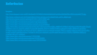 Referências
Imagens:
http://3.bp.blogspot.com/-cjGDYx6JGw8/UY07MGGVfoI/AAAAAAAACuk/kQrzGhK9oFM/s1600/noticia44770.jpg
http://www.curtopoa.com.br/images/albuns/fotos-aereas-porto-alegre/cais_porto_alegre.jpg
http://wvwri.org/wp-content/uploads/2014/01/1391018991.jpg
https://www.flickr.com/photos/murilocardoso/6020194265
https://www.flickr.com/photos/josephkennelty/9554300993
https://www.flickr.com/photos/takeabreakwithme/3234099003
https://www.flickr.com/photos/busiguy6/457381735/in/photolist-nQthL-oN8PmF-f29NoU-dCtU8y-pvt5S-9KoqQh-23cgG-
35D6wU-ccbYUC-GqcDZ-azBSCm-p5sZXB-6ib9Wb-56Srho-hH5RD-fc6RYp-gfcqpQ-vmaEe-56NhmD-azUZWy-
5Y95gU-bUu2s-eDhQLn-6YW9JX-8YQVX1-8M8pUQ-bCnrz-8AsQiz-imtb9d-7N9J1y-ogg8U-5NtoYg-4cELXj-bUoJRy-
vmaEc-wGktP-fpNZBa-bGQycT-bGQaTk-5KSTpm-dqtWeP-ruZnP4-9cM7SK-qrm1Lr-7rDrFc-7QRNWn-9KEpL9-
oVwQbZ-9PxYEY-pDkEs3
https://www.flickr.com/photos/wdig/7176747886
https://www.flickr.com/photos/poulomee/16140153959
https://www.flickr.com/photos/voulez-vous/12076930664
 