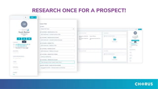 RESEARCH ONCE FOR A PROSPECT!
 