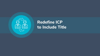 Redefine ICP
to Include Title
 