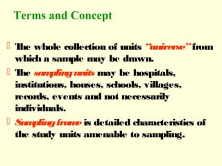 Samold Types Samples Types and Methods | PPT