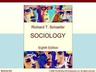 1-1

Richard T. Schaefer

SOCIOLOGY
Eighth Edition

McGraw-Hill
McGraw-Hill

© 2006 The McGraw-Hill Companies, Inc. All rights reserved.

 