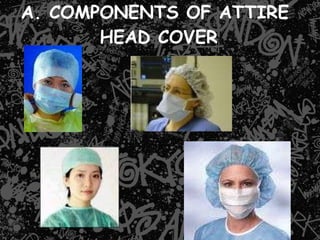 A. COMPONENTS OF ATTIRE  HEAD COVER 