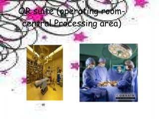 OR suite (operating room-central Processing area) 