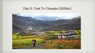 Day 13. Trek To Chhepka (2838m).
 