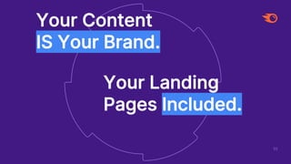 55
Your Content
IS Your Brand.
Your Landing
Pages Included.
 