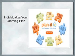 Individualize Your
  Learning Plan
 