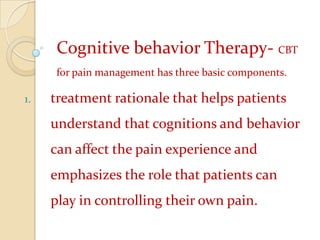 	Cognitive Restructuring
